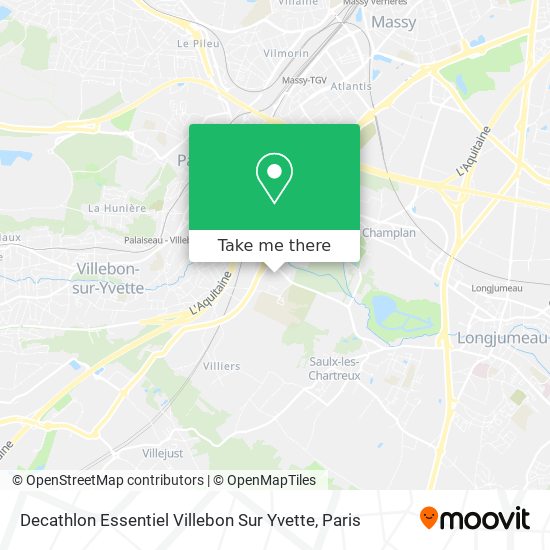 Decathlon Essentiel Villebon Sur Yvette map