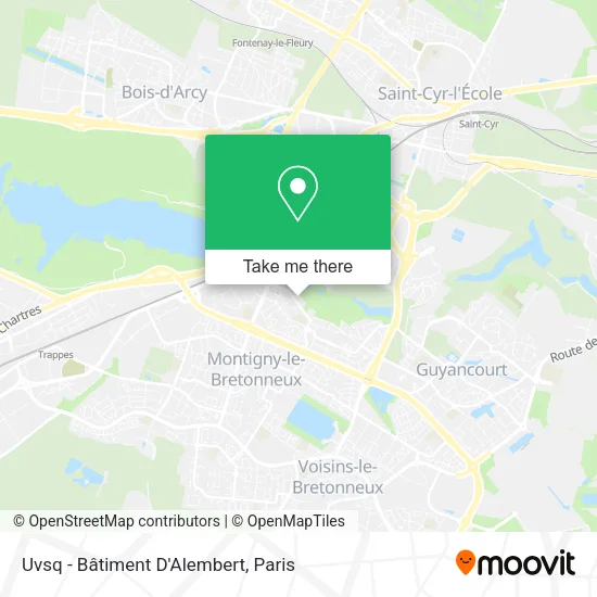 Uvsq - Bâtiment D'Alembert map