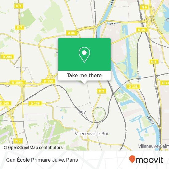 Gan-École Primaire Juive map