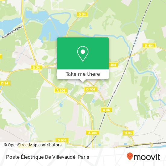 Mapa Poste Électrique De Villevaudé