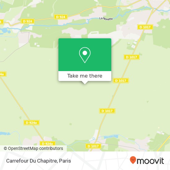 Mapa Carrefour Du Chapitre