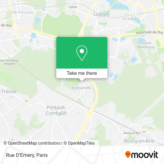 Rue D’Emery map