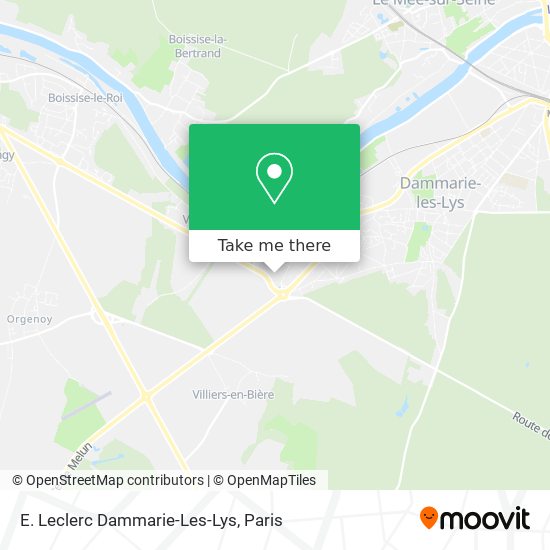 Mapa E. Leclerc Dammarie-Les-Lys