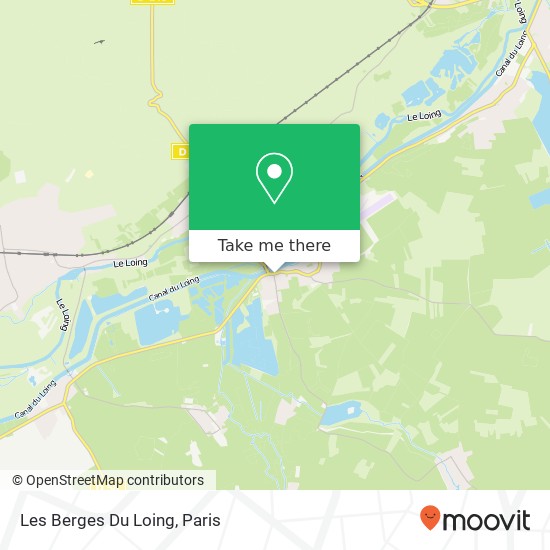 Les Berges Du Loing map