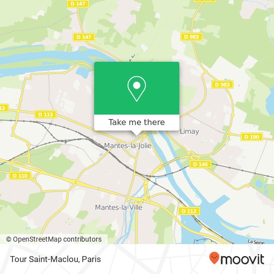 Mapa Tour Saint-Maclou