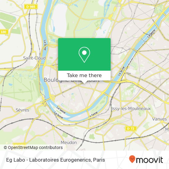 Eg Labo - Laboratoires Eurogenerics map