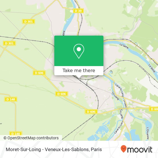 Moret-Sur-Loing - Veneux-Les-Sablons map