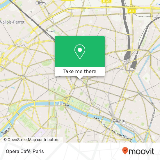 Mapa Opéra Café