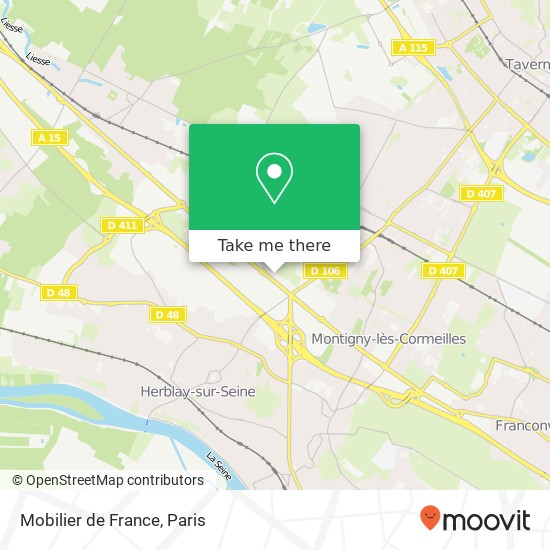 Mapa Mobilier de France