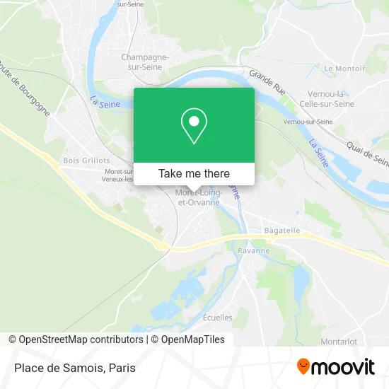 Place de Samois map