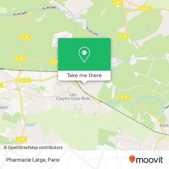 Pharmacie Latge map