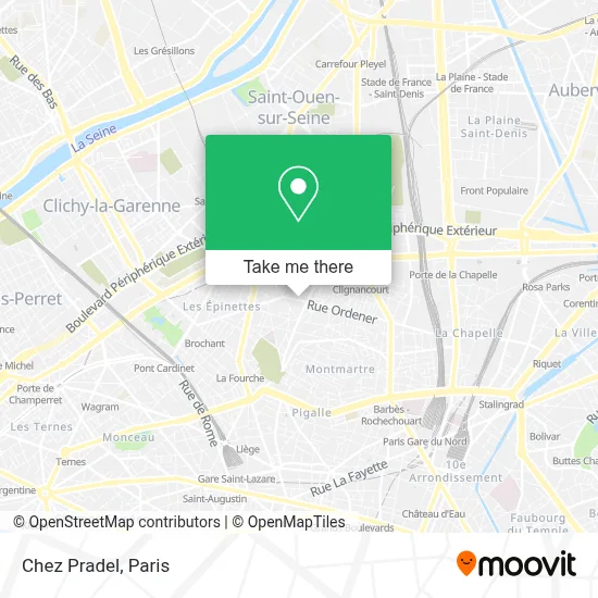 Chez Pradel map