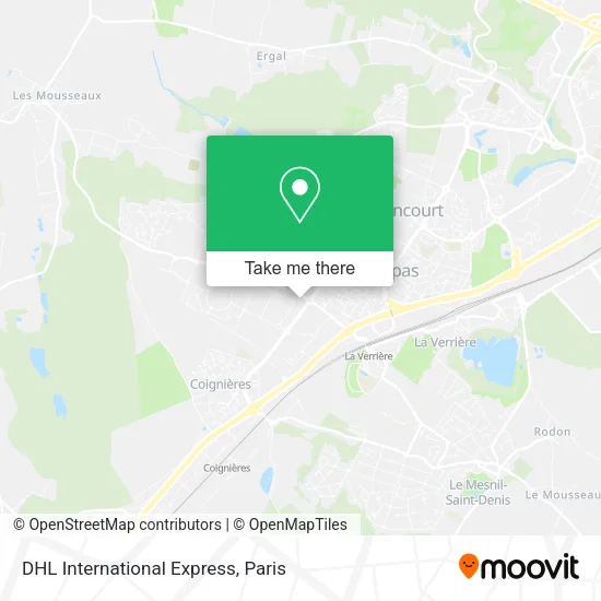 DHL International Express map