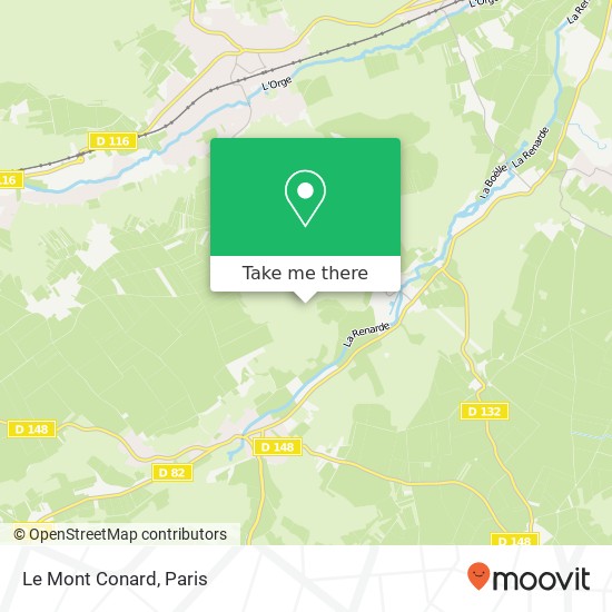 Le Mont Conard map