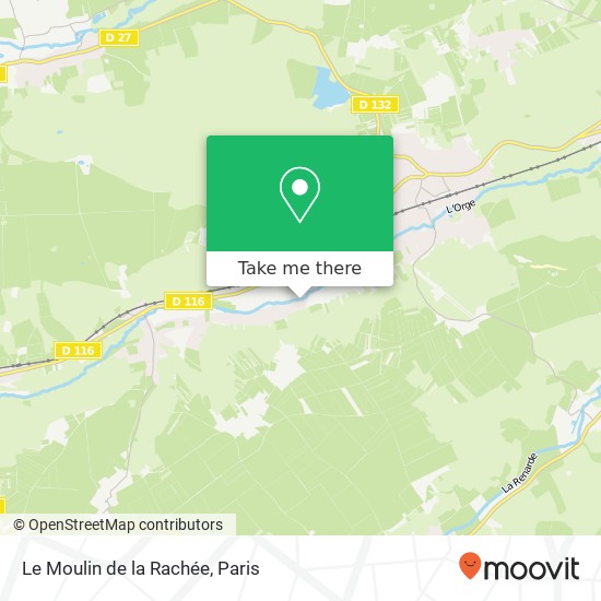 Le Moulin de la Rachée map