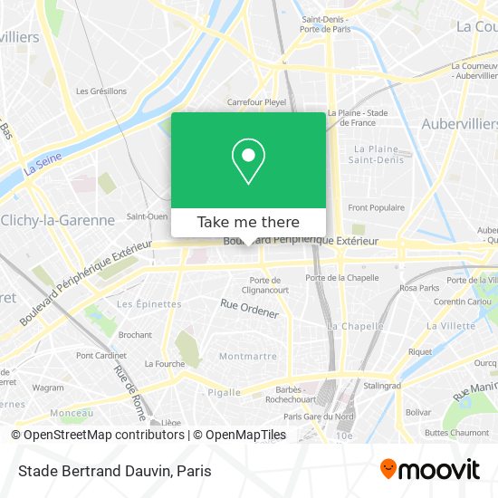 Stade Bertrand Dauvin map