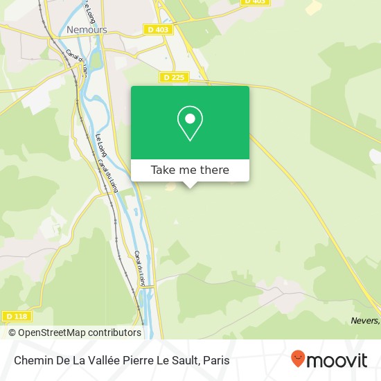 Mapa Chemin De La Vallée Pierre Le Sault