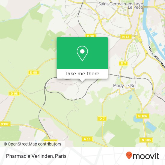 Pharmacie Verlinden map