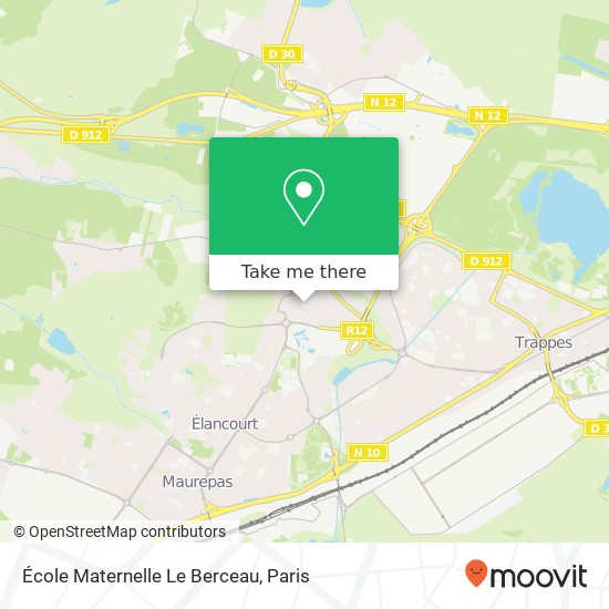 Mapa École Maternelle Le Berceau