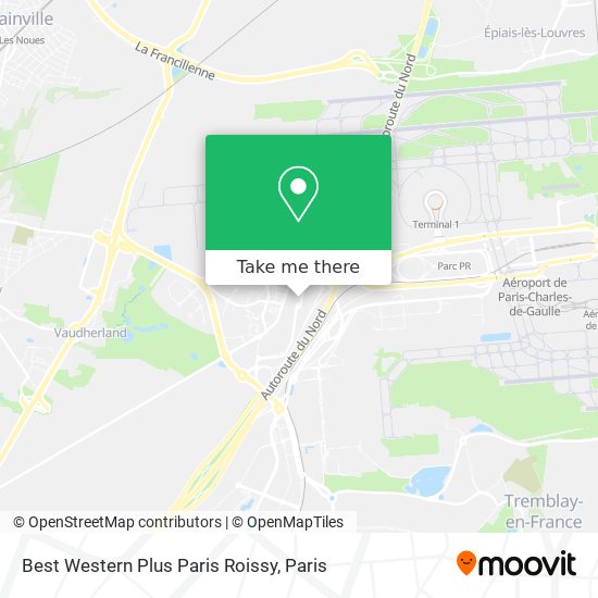 Best Western Plus Paris Roissy map