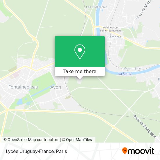 Mapa Lycée Uruguay-France