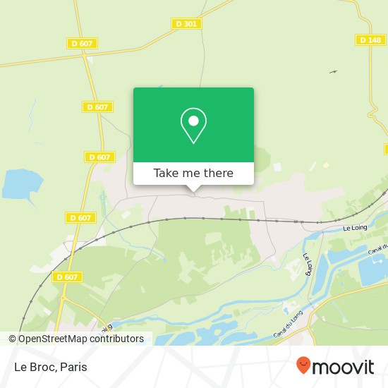 Le Broc map