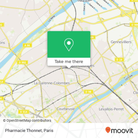 Pharmacie Thonnet map
