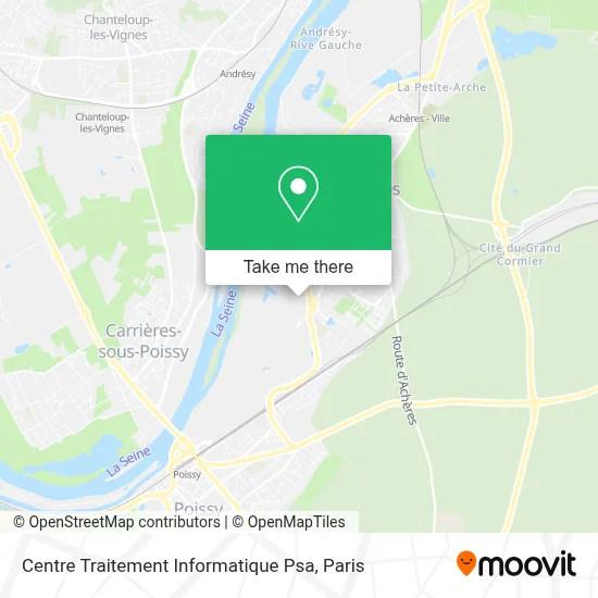 Centre Traitement Informatique Psa map