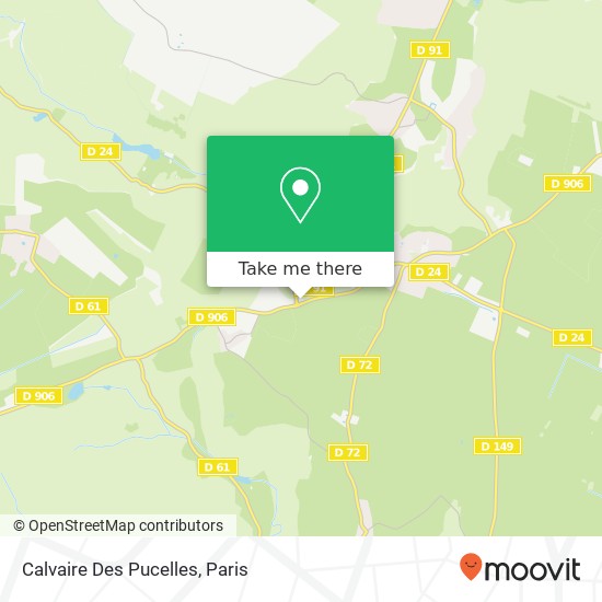 Calvaire Des Pucelles map