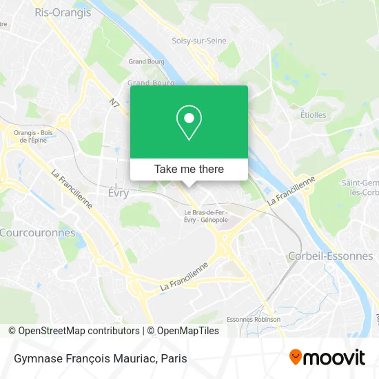 Gymnase François Mauriac map