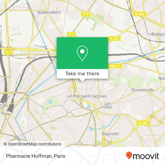 Pharmacie Hoffman map