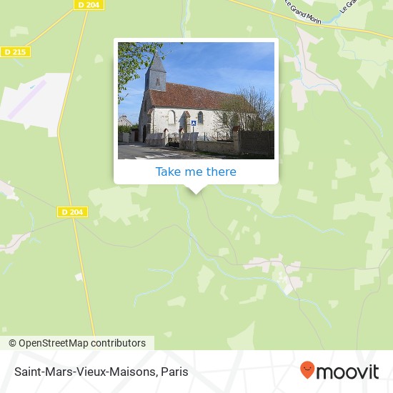 Mapa Saint-Mars-Vieux-Maisons