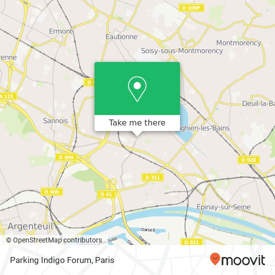 Mapa Parking Indigo Forum