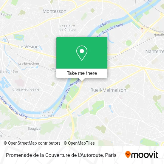 Promenade de la Couverture de L'Autoroute map