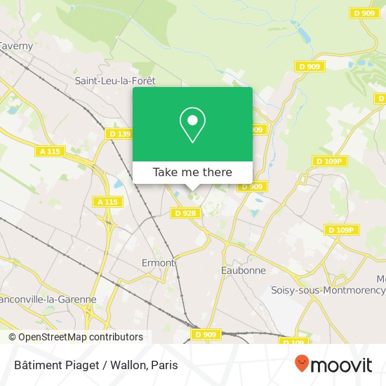 Mapa Bâtiment Piaget / Wallon
