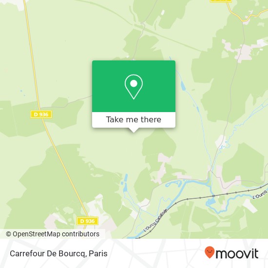 Carrefour De Bourcq map