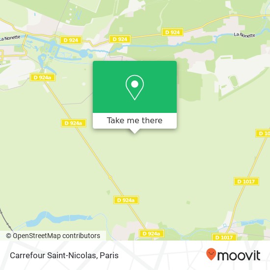 Carrefour Saint-Nicolas map