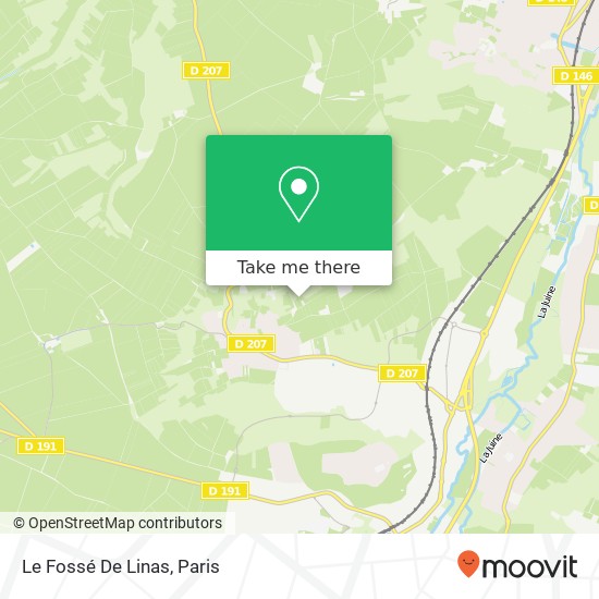 Le Fossé De Linas map