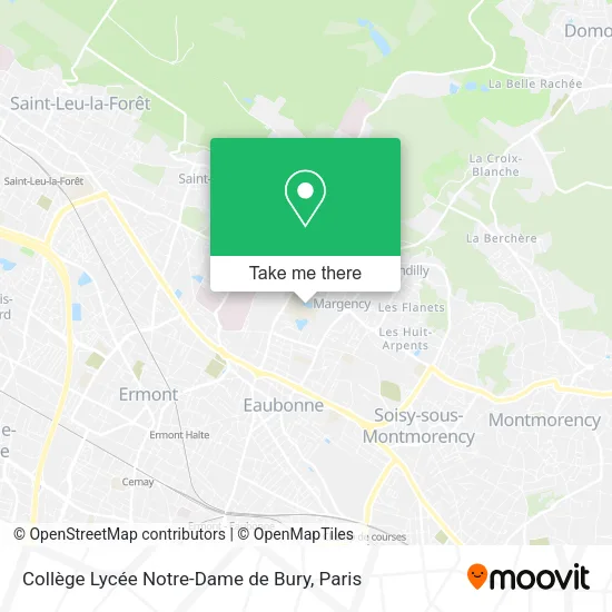 Collège Lycée Notre-Dame de Bury map