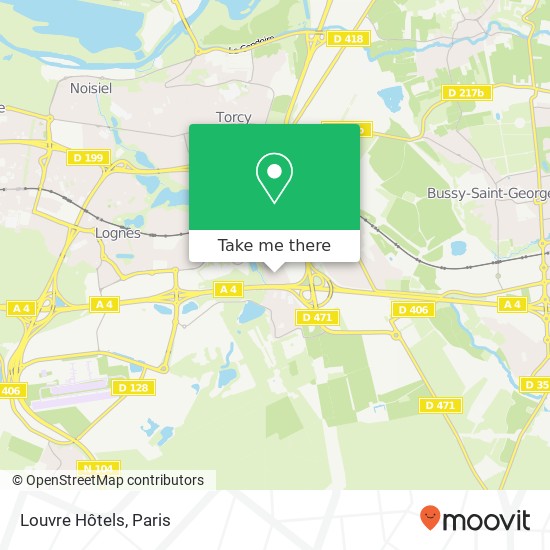 Mapa Louvre Hôtels
