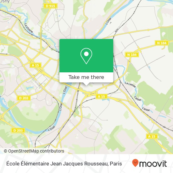 Mapa École Élémentaire Jean Jacques Rousseau