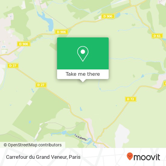 Mapa Carrefour du Grand Veneur