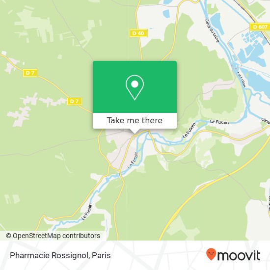 Mapa Pharmacie Rossignol