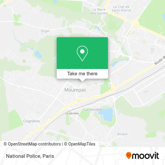 Police Nationale map