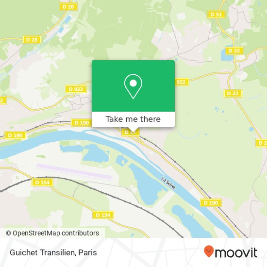 Mapa Guichet Transilien