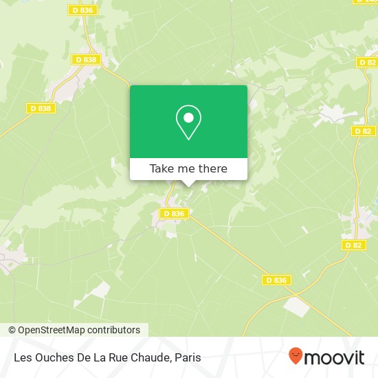 Les Ouches De La Rue Chaude map