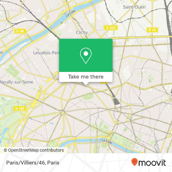 Mapa Paris/Villiers/46