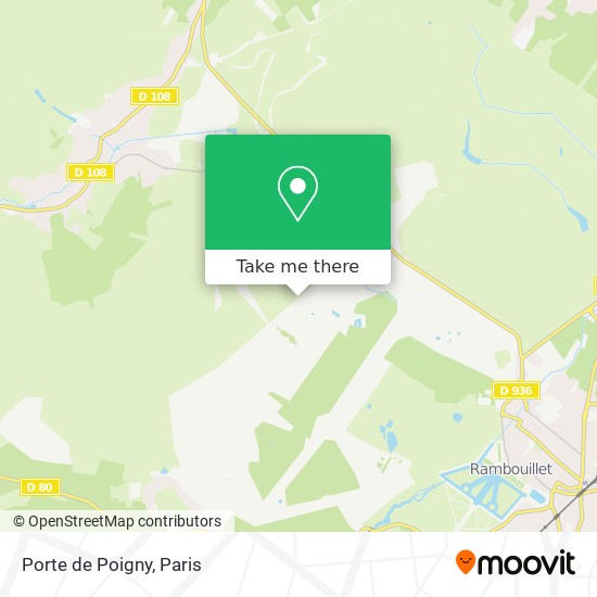 Porte de Poigny map