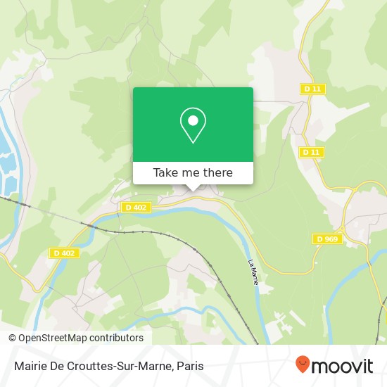 Mapa Mairie De Crouttes-Sur-Marne