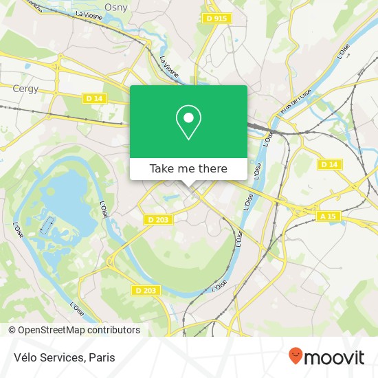 Mapa Vélo Services